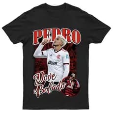 Camiseta Pedro Jogador FutebolMengão Seleção Unissex 100% Algodão Premium01