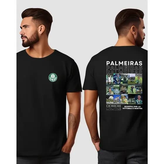 Camiseta Palmeiras futebol fotos 100% Algodão 30.1 01