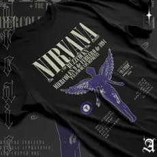 Camiseta Basica Algodao Nirvana In Utero Angel Album Rock N Roll Unissex 01