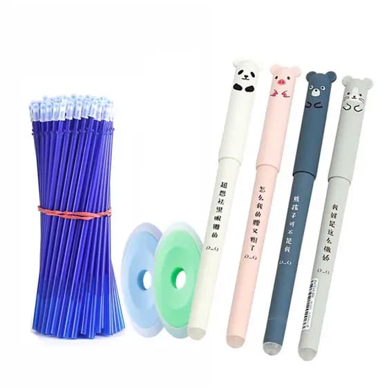 26Pcs Caneta Apagável Animal , Conjunto De Com Calor Abrasivo Neutro , Palha , De Escritório De Aprendizagem