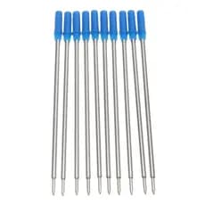 10 Pcs Caneta Recarga Azul Tinta Preta Esferográfica Point Ball Canetas Recargas Para Escrita De Alta Qualidade Material Escolar De Escritório