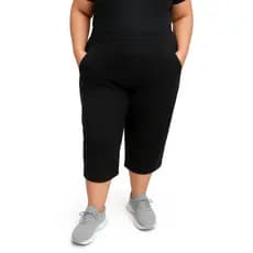 Calça Curta Capri Pescador Feminina Plus Size de Viscolycra Autêntica com 2 Bolsos do 40 ao 64