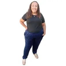 Calça Tecido Plush Feminina Plus Size Tamanho 40 ao 64 (M ao G10) Calça para o Frio Inverno
