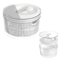 Conjunto Lavar Secar e Organizar de Salada OU Clear Fresh 5.5L Organização