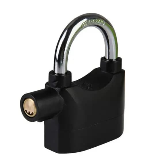 Cadeado Alarme Antifurto 110dBA para Moto e Bicicleta