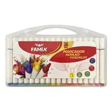 Kit Marcador Premium Canetinhas Famix Lettering Decoração