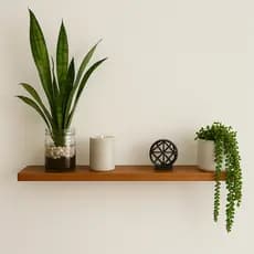 Prateleiras 14 x 80 cm de Madeira com Suporte Invisível para decoração sala cozinha quarto decorativa