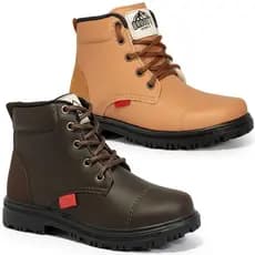 Bota Masculina Infantil Coturno Menino Botinha Calce Fácil Confortável Masculino