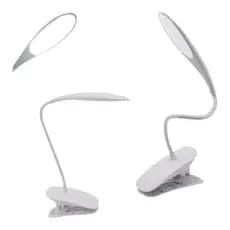 Luminária de leitura/estudo com garra de LED com fio USB 6210 RF