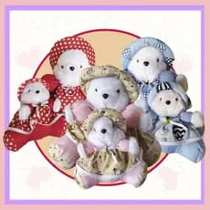 KIT mãe e filhote URSO de pelucia grande 45 CM Boneco de pelucia grande para MENINA presente de natal