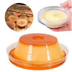 60un mini forma de pudim descartável 120ml vai ao forno