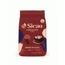 Chocolate Gotas Amargo Sicao Nobre 70% de Cacau 1,01kg Sicao