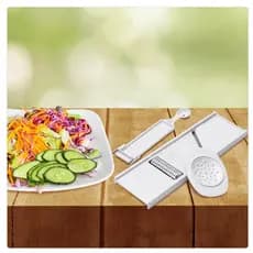 Kit 4 em 1 Descascador Cortador de Legumes Dupla Face Boleador Ralador Keita