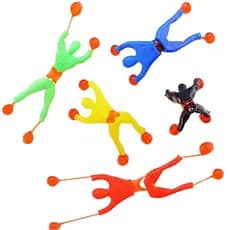 Kit 20 Boneco Gruda e Desce na Parede Ninja Brinquedo