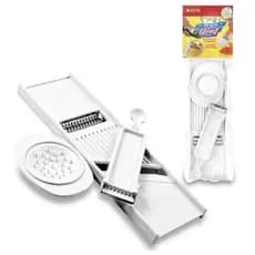Kit 4 em 1 Descascador Boleador Ralador Cortador de Legumes Keita Cozinha NFE