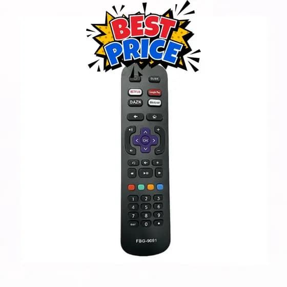 Controle Remoto TV Smart AOC Roku Alta Qualidade 32S5195/78G 43S5195/78G Netflix GloboPlay 9091