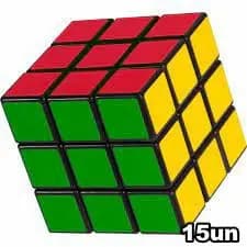 Kit 15un  Cubo Mágico simples 5x5cm brinquedos tdd