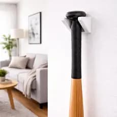 Suporte Parede Baseball Vertical Plástico Com Fixador