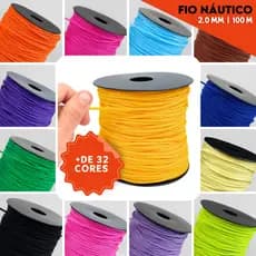 Fio Náutico 2 Mm - 100 Metros - Varias Cores - Nybc