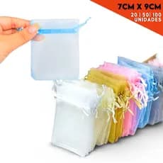 Saco Organza - Saquinho Para Lembrancinha 7x9 Diversas Cores - 20/50/100 Unidades - Nybc
