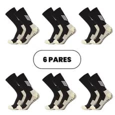 Jcolour Kit 6 Meias de futebol tubo médio meias esportivas de corrida antiderrapante 40-46