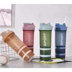 Shakeira Squeeze Academia 500ML com 2 compartimentos de armazenamentos