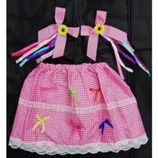 Kit Saia Junina Infantil  3 Peças   - Festa Junina
