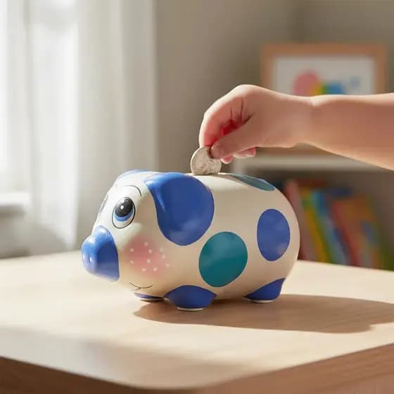 Cofrinho Infantil De Porquinho Em Cerâmica Decorativo