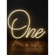 Painel led Número One Neon led  em acrílico (dois tamanhos)