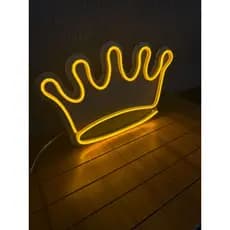 Luminária Coroa de Rei De Parede Led Neon Decoração 110/220v