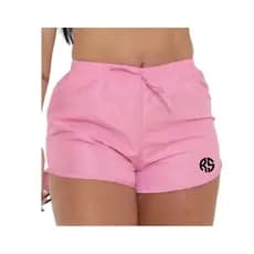 Shortinho Feminino Tactel Moda Praia Piscina Short Tactel