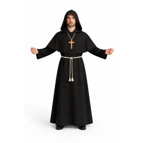 roupa do frei para festa religiosa e baile à fantasia