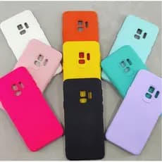 Capa Capinha Case Samsung S9/S9+ Silicone Aveludada Protege Câmera Colorida Capinha Anti Impacto