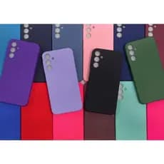 Capa Capinha Case Samsung A05/A15/A25/A35/A55 Silicone Aveludado Protetor Colorido
