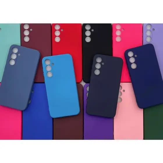 Kit Capa Capinha Case Samsung S23 Silicone Aveludada Protege Câmera Colorida Capinha Anti Impacto