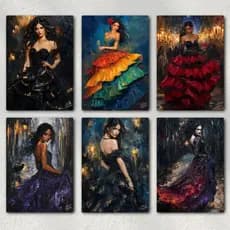 Pomba Gira - Quadro Decorativo - As Mais Cultuadas, Arte Expressionista Umbanda /Candomblé Exclusivo
