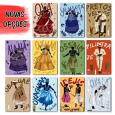 Orixás Quadros Decorativos Giz - Escolha o seu Favorito: Ayrá, Pomba Gira, Exu ...