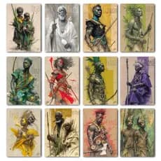 Quadro Decorativo Orixá - Oxum, Oxóssi, Ogum, etc - Umbanda/ Candomblé - Escolha 30 Obras!