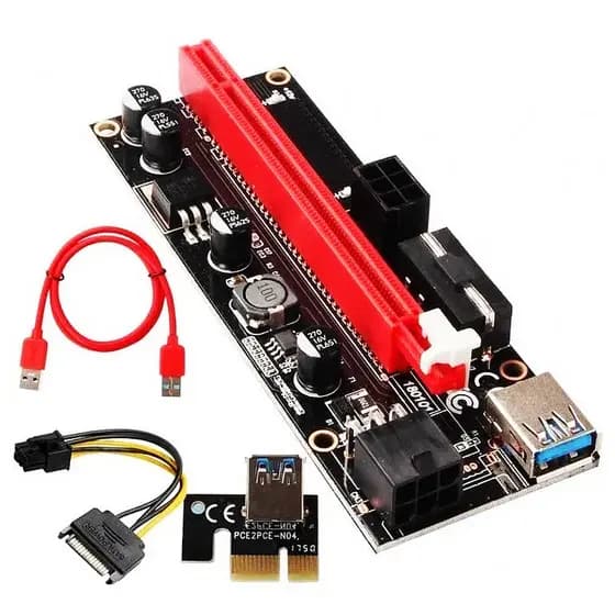 Placa Pci Riser Express Extensor Cabo Usb 3.0 KP-PL906 KNUP