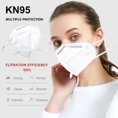 Kit 10 Máscaras Kn95 Proteção Respiratória forte Pff2