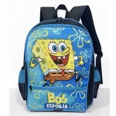 Mochila Escolar Infantil Bob Esponja Costas Tamanho Grande