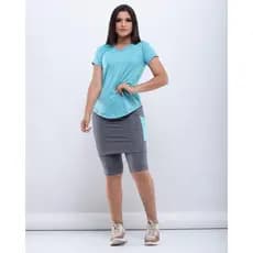 Short Saia Fitness Moda Evangélica/ Cristã short saia academia caminhada Composto
