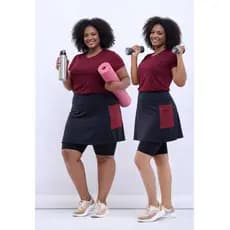 Conjunto Feminino Composto Evangélica Short saia