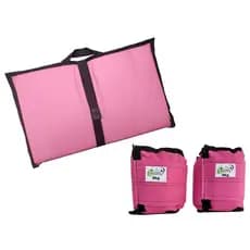 Kit Colchonete Rosa + Tornozeleira 9 KG Rosa