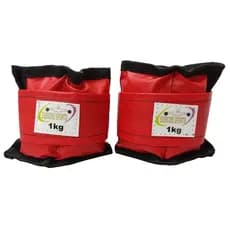 Caneleira / Tornozeleira 1 Kg - O Par Academia Vermelho