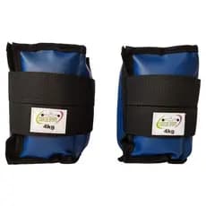 Caneleira / Tornozeleira 4 Kg Profissional Azul para Academia