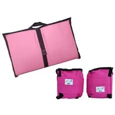 Kit Colchonete Rosa + Tornozeleira 8 KG Rosa