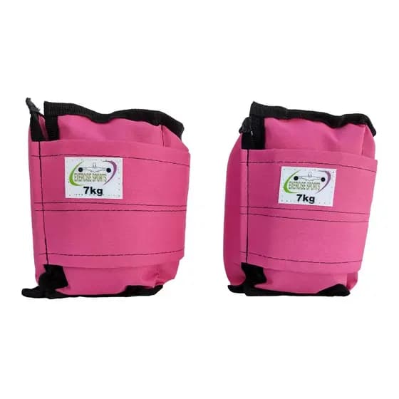 Caneleira / Tornozeleira 7 Kg - O Par Academia Rosa