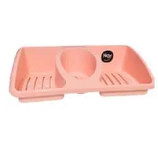 Porta Detergente e esponja - Organizador de Pia Suporte Para Detergente Cozinha New Plastic Cores Diversas