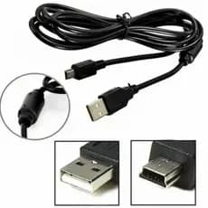 Cabo Usb Mini B V3 P/ps3 C Filtro 1,5 Metros Gps Controle ps3